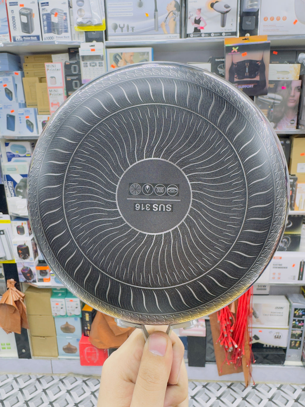 22 cm Honey Comb German Technology Laser Coating Frying Pan