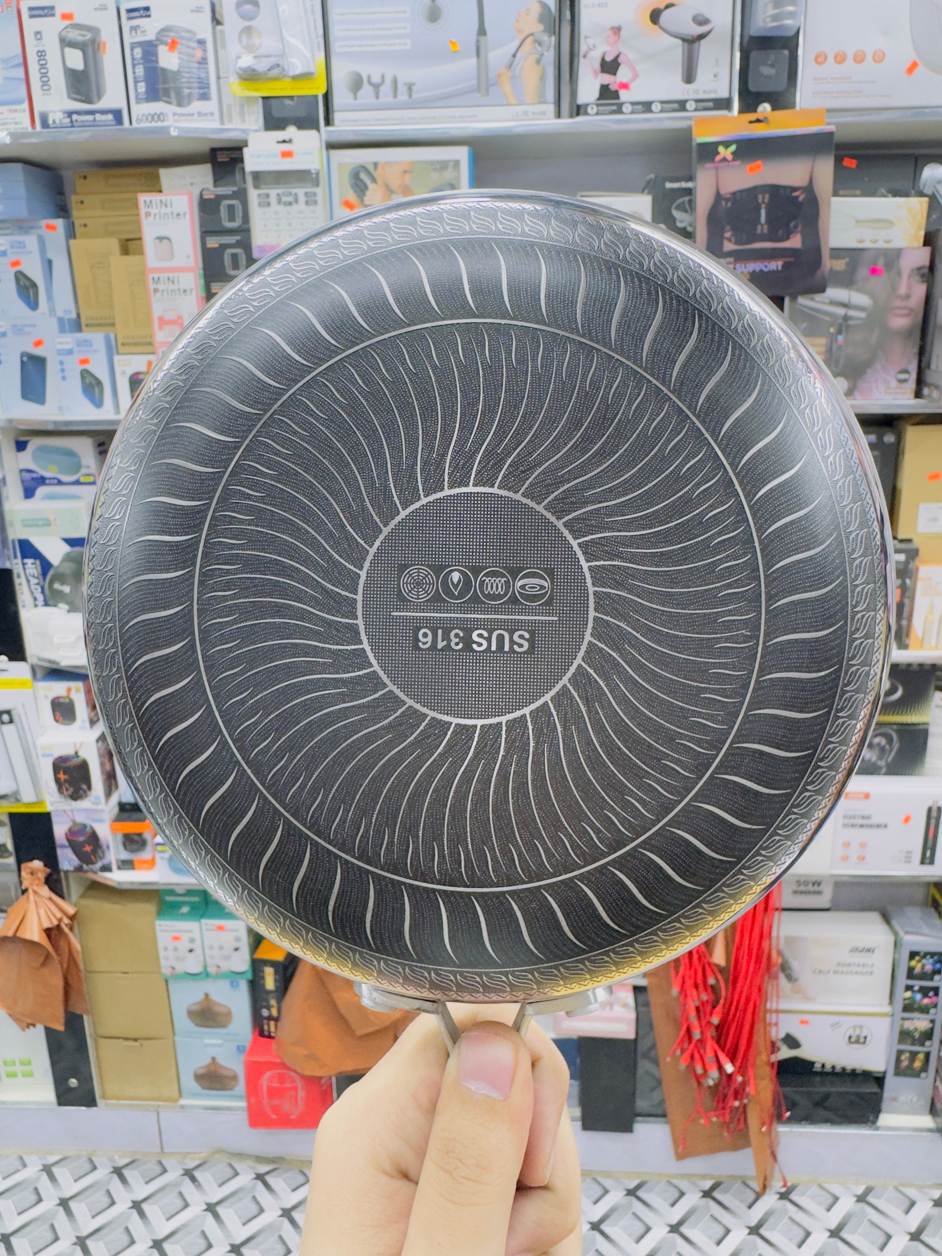 22 cm Honey Comb German Technology Laser Coating Frying Pan