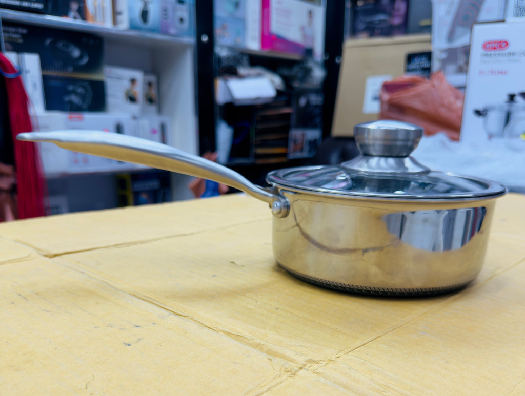 18 Cm Honey Comb German Technology Laser Coated Saucepan with Lid