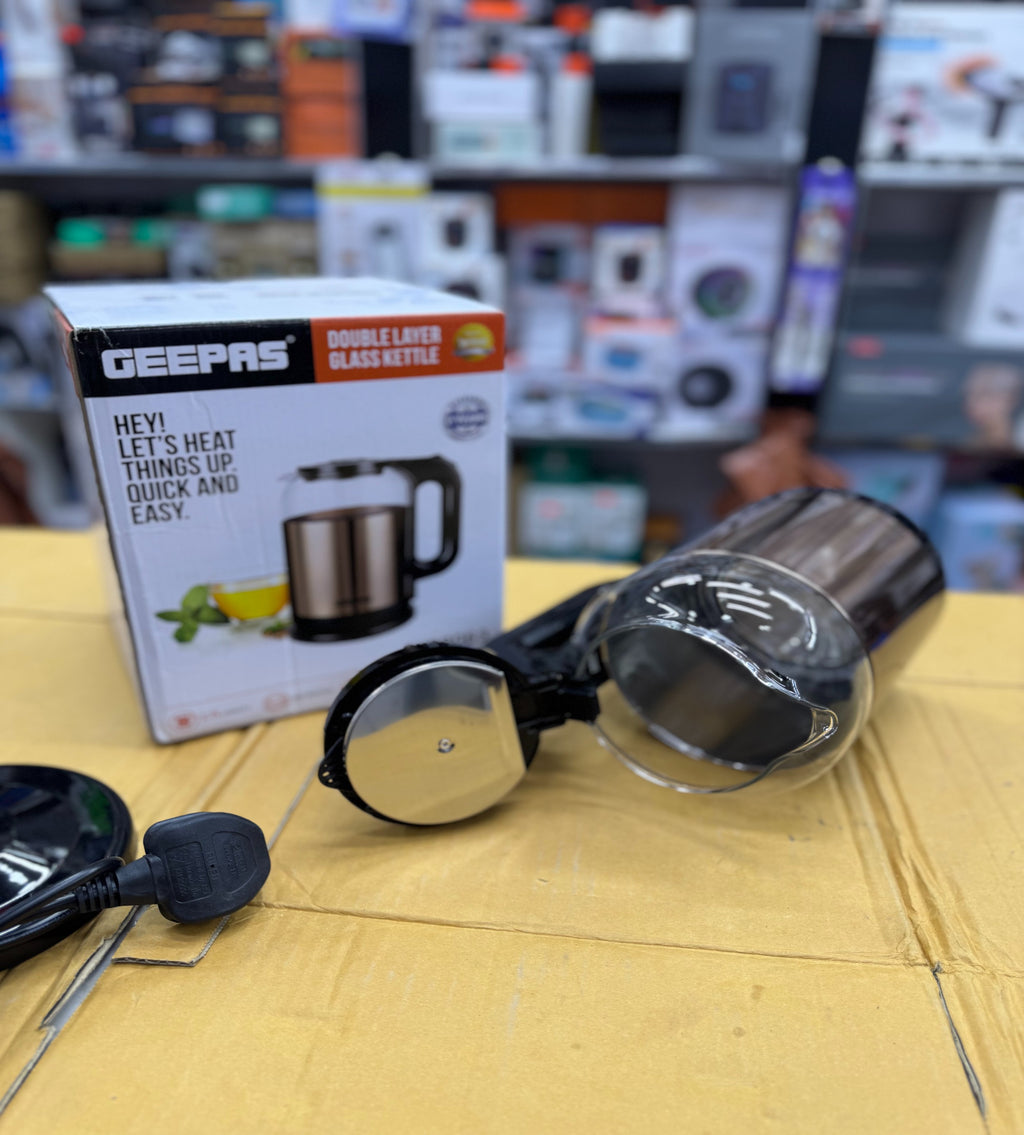 Geepas Double Layer Glass Kettle GK38063