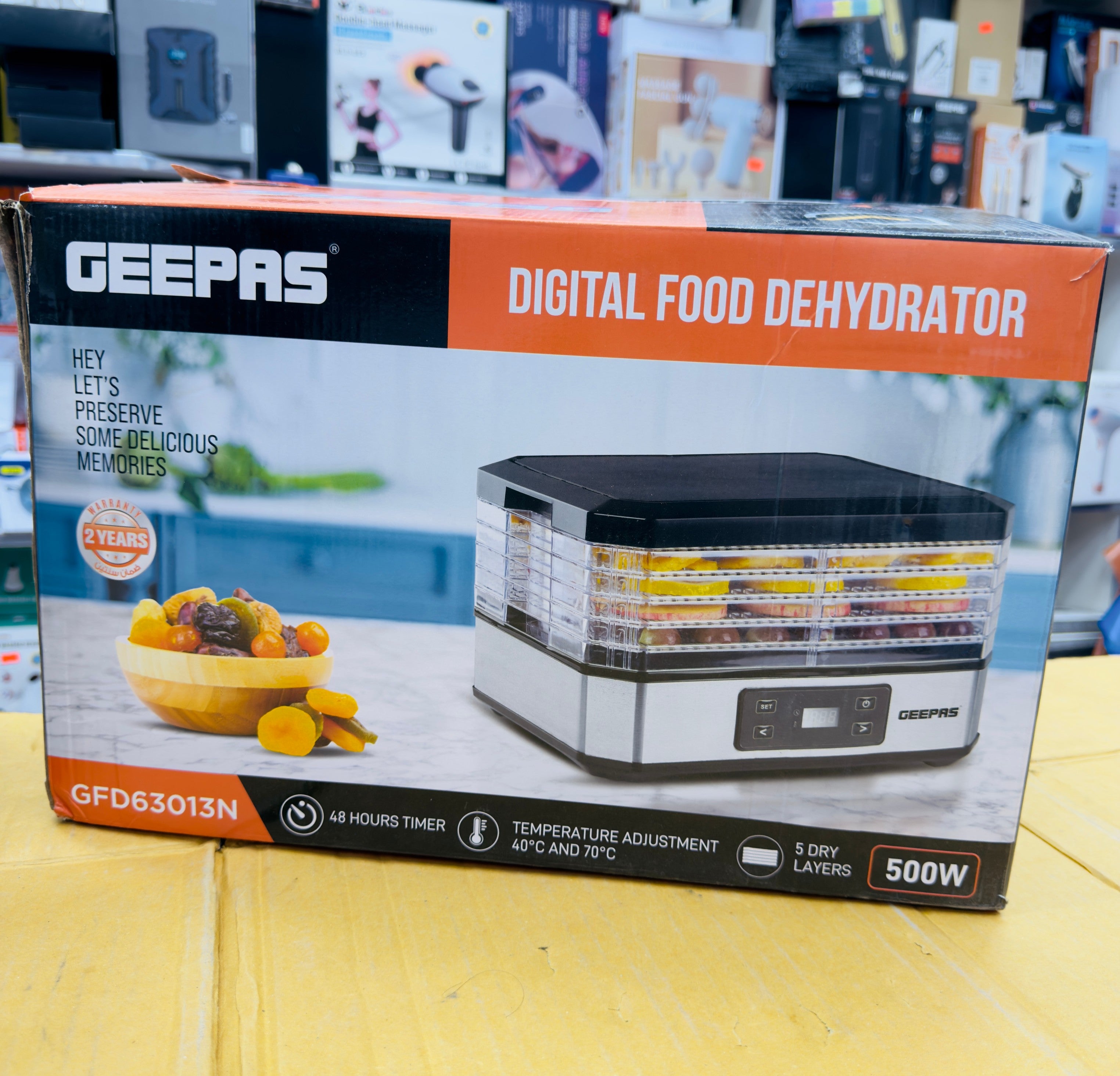 Geepas Digital Food Dehydrator GFD63013N