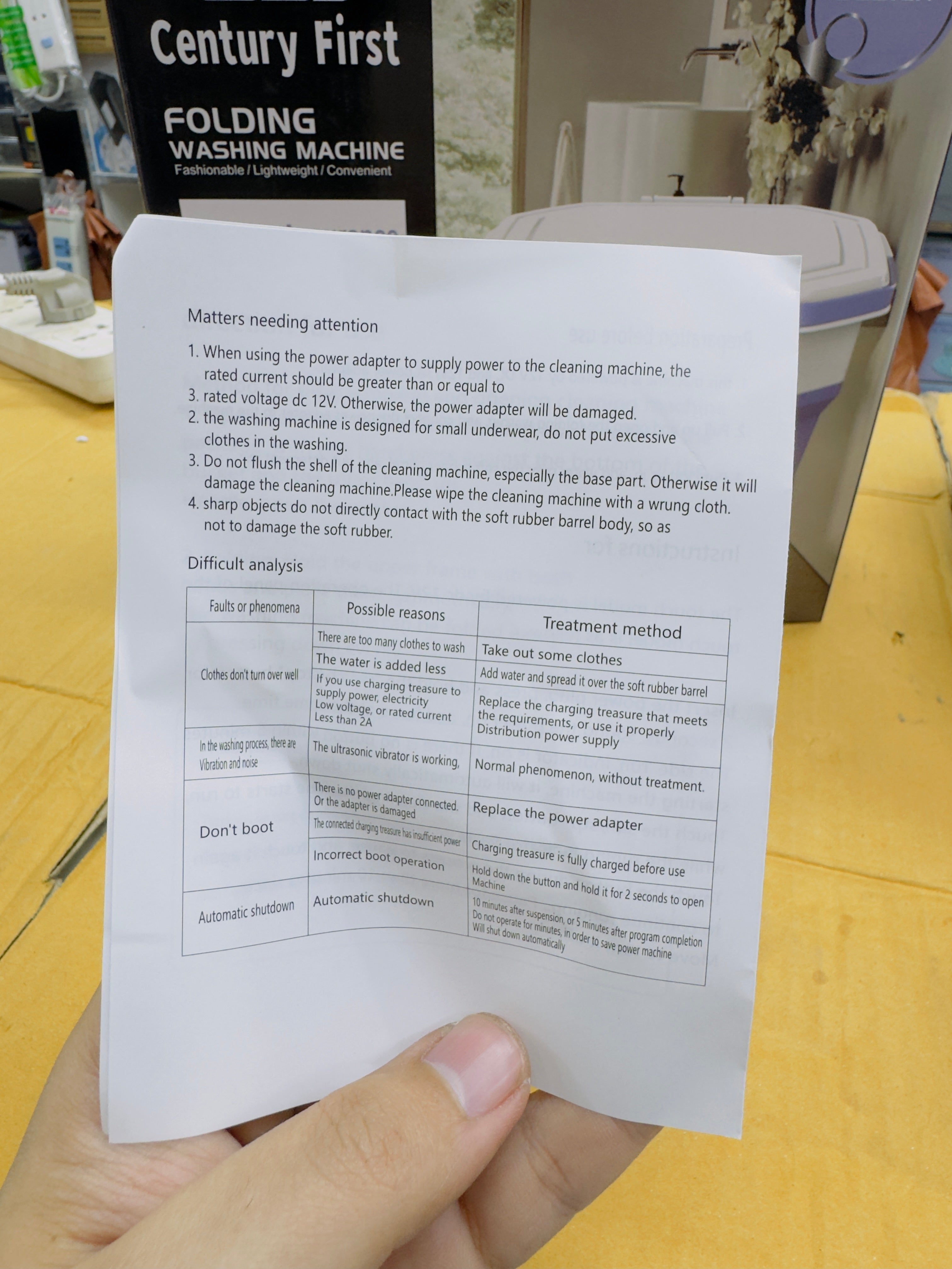 Century First 6.6L Portable Washing Machine